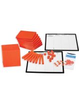 Opaque Base Ten Starter Kit - 363 pcs, Orange - English