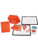 Ensemble de 363 pièces de base dix orange et opaques pour débutant -  Version française