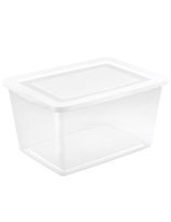Sterilite&reg; 53 L (56 Quart) Tub with White Lid