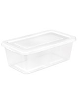 Sterilite&reg; Clear Storage Box - 5.7 L (6 Quart)