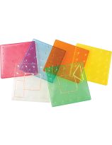 Ensemble de géoplans 5 x 5 transparents pour le rétroprojecteur