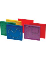 Ensemble de 6 géoplans double face