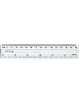 Shatterproof Pocket Ruler, Clear (15 cm)