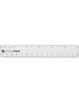 Clear-View Ruler - 6" (15 cm), Clear