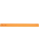 Clear-View Scaled Ruler - 12" (1/8") - Orange