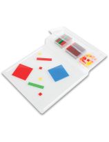 4-Colour Clear Algebra Pieces with Working/Storage Tray