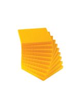 Spectrum Opaque Base Ten Blocks, 10's Flats - Yellow, Pack of 10