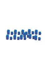 Spectrum Opaque Base Ten Linking Unit Cubes, Blue - Pack of 100