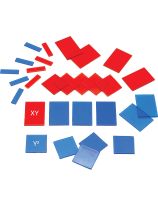 XY (Double Unknown Variable) Algebra Clear Pieces Extension Set with Tray