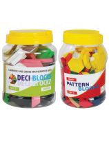 Wooden Deci-Blocks&trade; with Pattern Blocks Set 