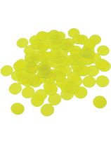 Economy Transparent One-Colour Counters (Yellow)