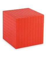 Spectrum Opaque Base Ten Decimetre Cube - Red