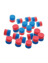 Ten-Frames Numeration 2 Colour Red & Blue Counters - Set of 20