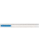 Clear Number Track Ruler (0-30)