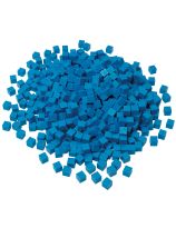 Spectrum Opaque Base Ten Non-Linking Unit cubes, Blue - Pack of 1000