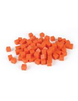 Spectrum Opaque Base Ten Non-Linking Unit cubes, Orange (100)