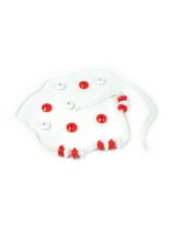 NumberFrameMate 2 cm Beveled Beads with String - 20 Beads