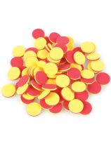 Foam Two-Coloured Counters (Red & Yellow), 200pcs