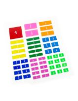 Fraction Squares Transparent 51 Piece Set