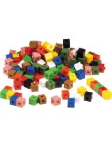 Interlocking Centimeter Cubes in Container - Set of 500