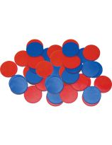 Two-Coloured Counters (Red & Blue), 50 pcs