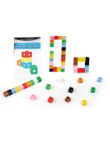 Cubes emboîtables Multilink® de 2 cm (10 couleurs) et guide anglais - Ensemble de 500