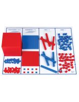 Red & Blue Opaque Base Ten Kit - English