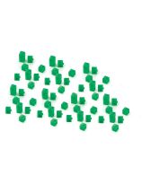 Spectrum Opaque Base Ten Linking Unit Cubes, Green - Pack of 100