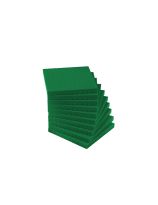Planchettes opaques de base dix Spectrum - Vert - Ensemble de 10