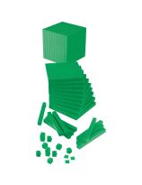 Ensemble de base dix opaque pour la classe - Vert (en français)