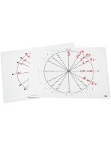 Write-On/Wipe-Off Unit Circle Mats - Set of 10