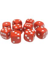 Spectrum Standard 1.6 cm Dice - Set of 36 - Red