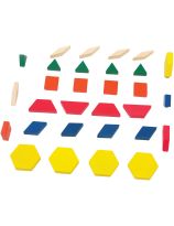 Blocs-formes en bois (1 cm) - 250 pièces