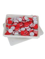 2-Colour Counters (Red & White) Foam Mini Set - 100 Pieces