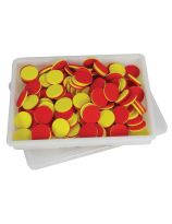2-Colour Counters (Red & Yellow) Foam Mini Set - 100 Pieces