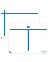 Spectrum Algebra Pieces Write ‘N’ Wipe, 2-Sided Boards, Set of 10