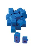 Spectrum Opaque Base Ten Interlocking Cubes, Blue