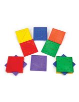 2-Sided Opaque Geoboards 5 x 5 - Set of 48