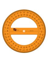 Rapporteur (15 cm) à 360 degrés pour bandes interconnectables -Ensemble de 2