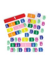 Clear Connecting Printed Fraction Tiles Kit