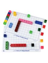 2cm Hex-a-Link&trade; Cubes & Dry-Erase Grid Boards