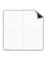 Large 3.5 ft x 3.5 ft Dry-Erase Magnet - 2" Square Grid XY Axis, Numbered