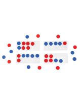 Ensemble de 4 cadres de 10 avec 40 compteurs