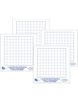 Mini Write "N" Wipe Boards 1 cm Grid - Pack of 10