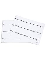 Write-On/Wipe-Off Fraction Number Lines Mats - Set of 10
