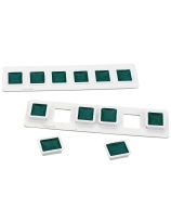 PRANG&reg; Half-Pan Watercolour Individual Refills - Box of 12 - Blue Green