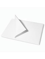 Carton à étiquettes blanc de 56 cm x 71 cm (22" x 28"), poids léger (100 lb) - Paquet de 100