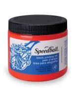 Speedball&reg; Water-Soluble Block Printing Ink (0.45 kg / 1 lb Jar) - Orange