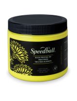 Speedball&reg; Water-Soluble Block Printing Ink - Fluorescent Yellow - 0.45 kg (1 lb)