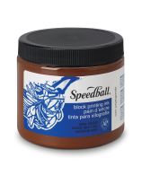 Speedball&reg; Water-Soluble Block Printing Ink (0.45 kg / 1 lb Jar) - Brown